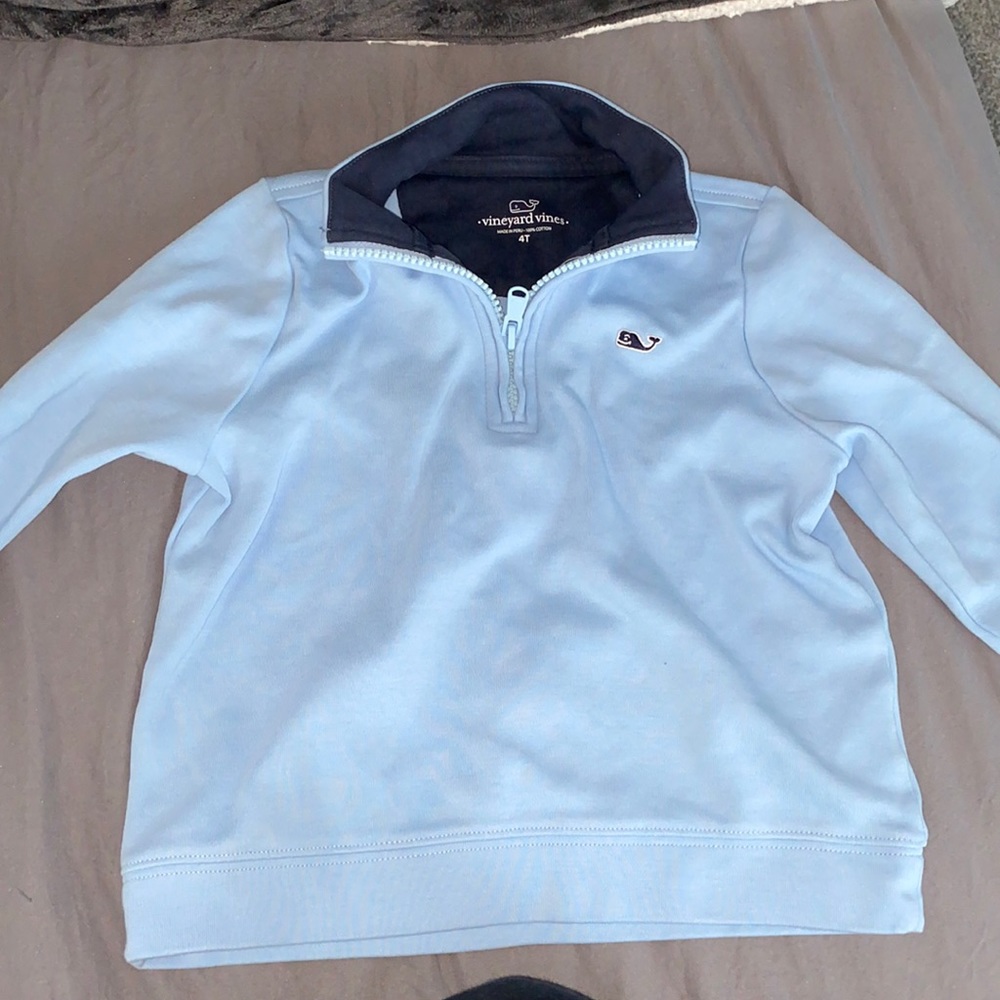 NWOT🩵🤩 Boys 4T vineyard vines half zip up pullover